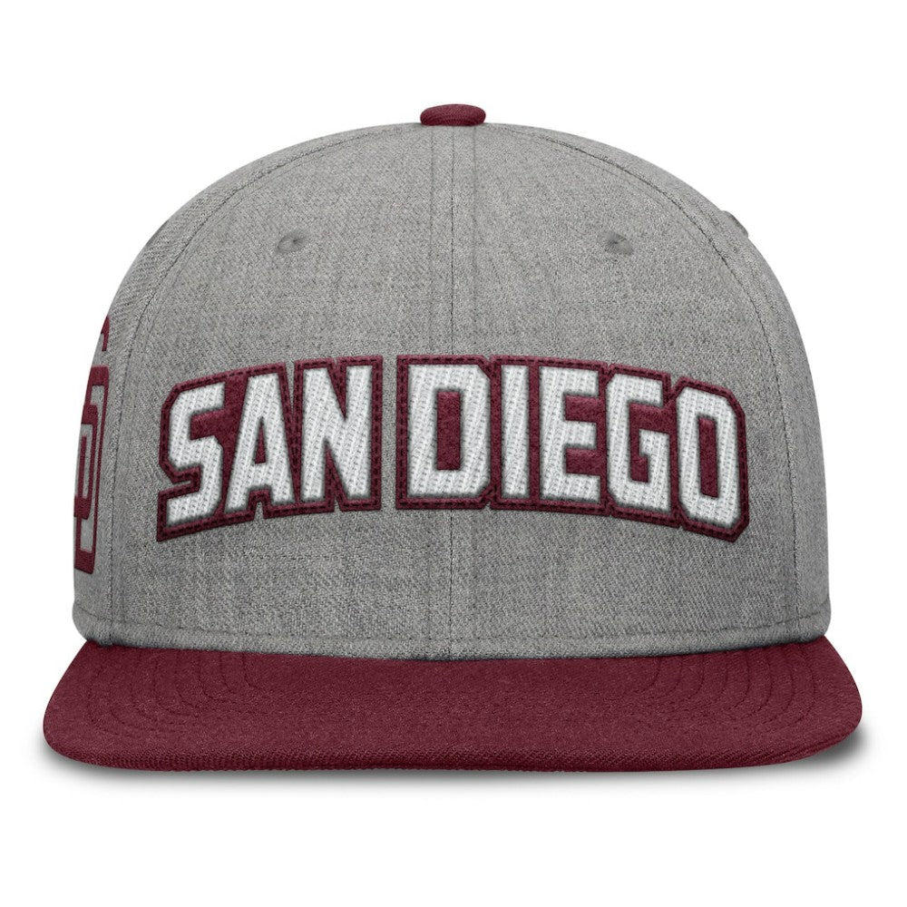 San Diego Padres Fanatics Elements Felt Chainstitch Snapback Hat Online