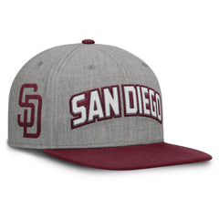 San Diego Padres Fanatics Elements Felt Chainstitch Snapback Hat Online