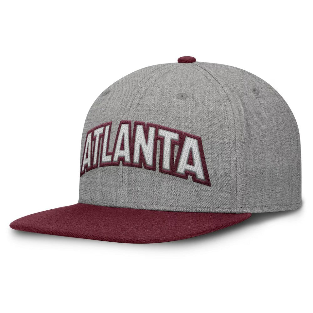 Atlanta Braves Fanatics Elements Felt Chainstitch Snapback Hat for sale