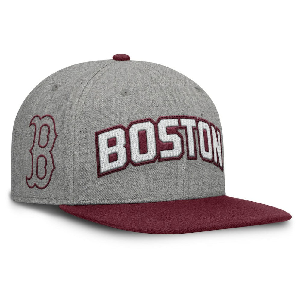 Boston Red Sox Fanatics Elements Felt Chainstitch Snapback Hat On Sale