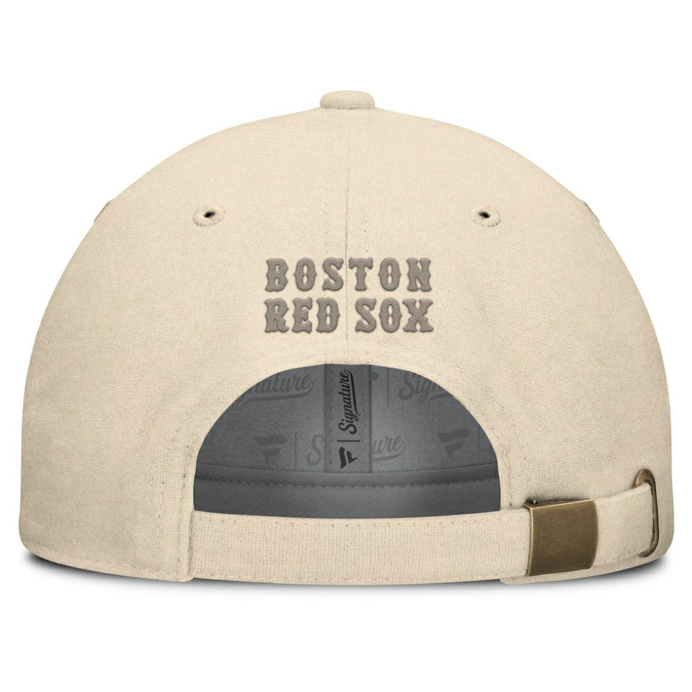 Boston Red Sox Fanatics Front Office Leather Patch Adjustable Hat On Sale