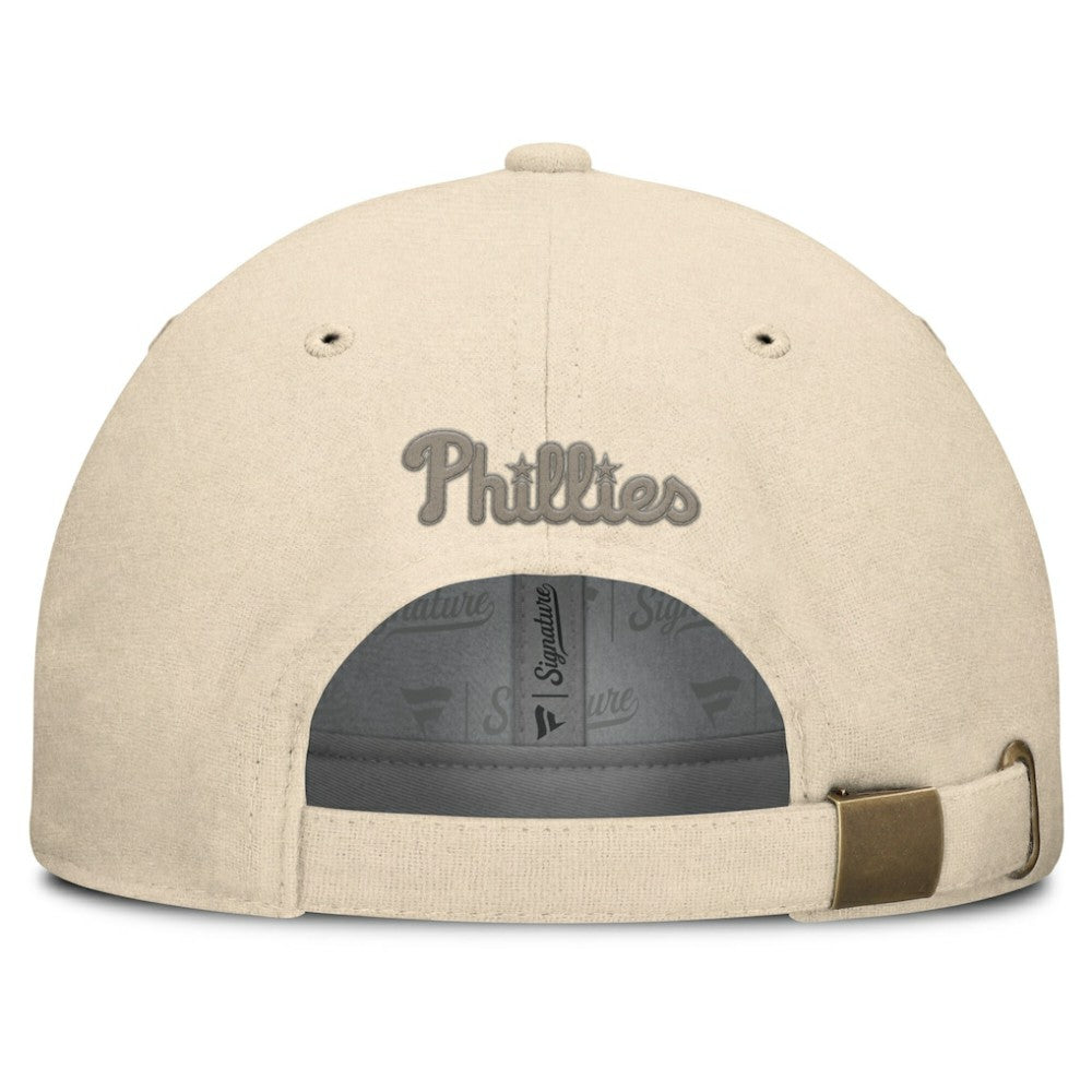 Philadelphia Phillies Fanatics Front Office Leather Patch Adjustable Hat On Sale