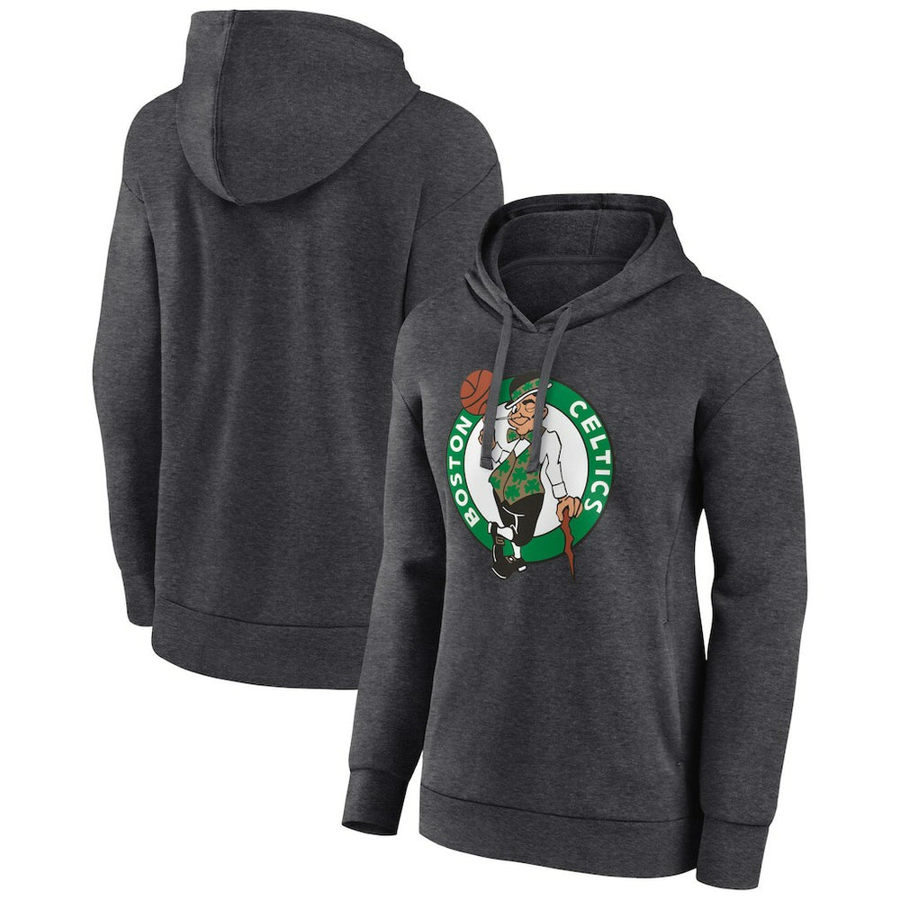 NBA - Boston Celtics Women's Primary Logo Pullover Hoodie - Charcoal