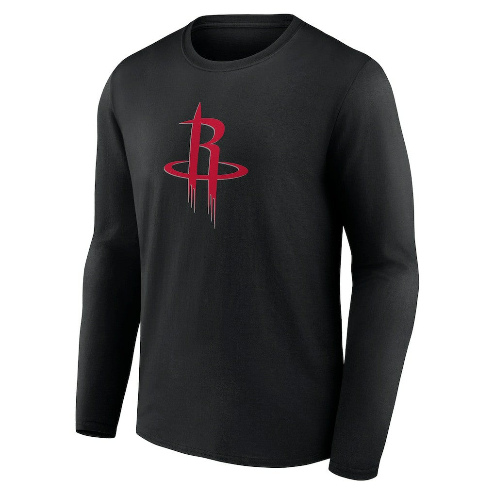 NBA - Houston Rockets Primary Logo Long Sleeve T-Shirt - Black