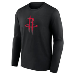 NBA - Houston Rockets Primary Logo Long Sleeve T-Shirt - Black