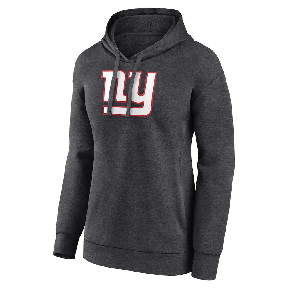 New York Giants Women's Primary Logo Pullover Hoodie Charcoal - NFL