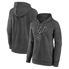 NBA - San Antonio Spurs Women's Primary Logo Pullover Hoodie - Charcoal