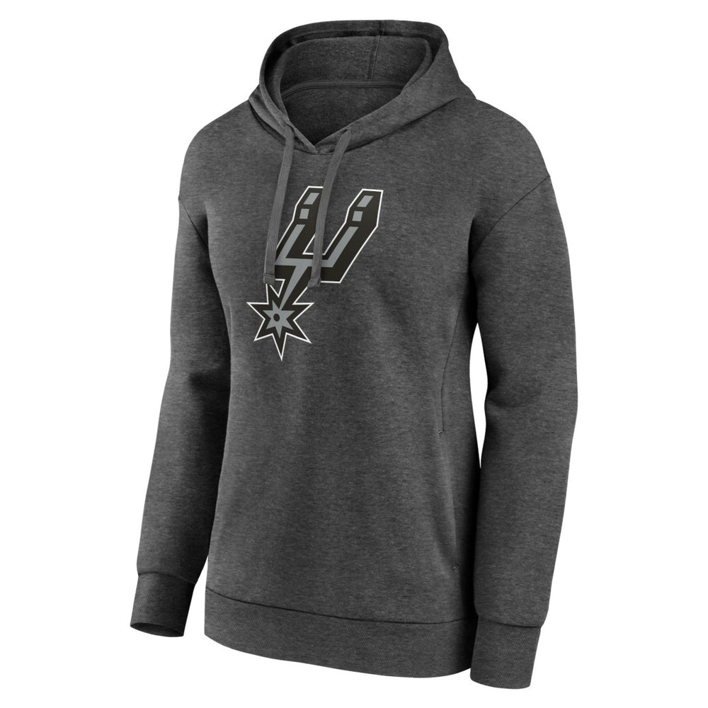 NBA - San Antonio Spurs Women's Primary Logo Pullover Hoodie - Charcoal