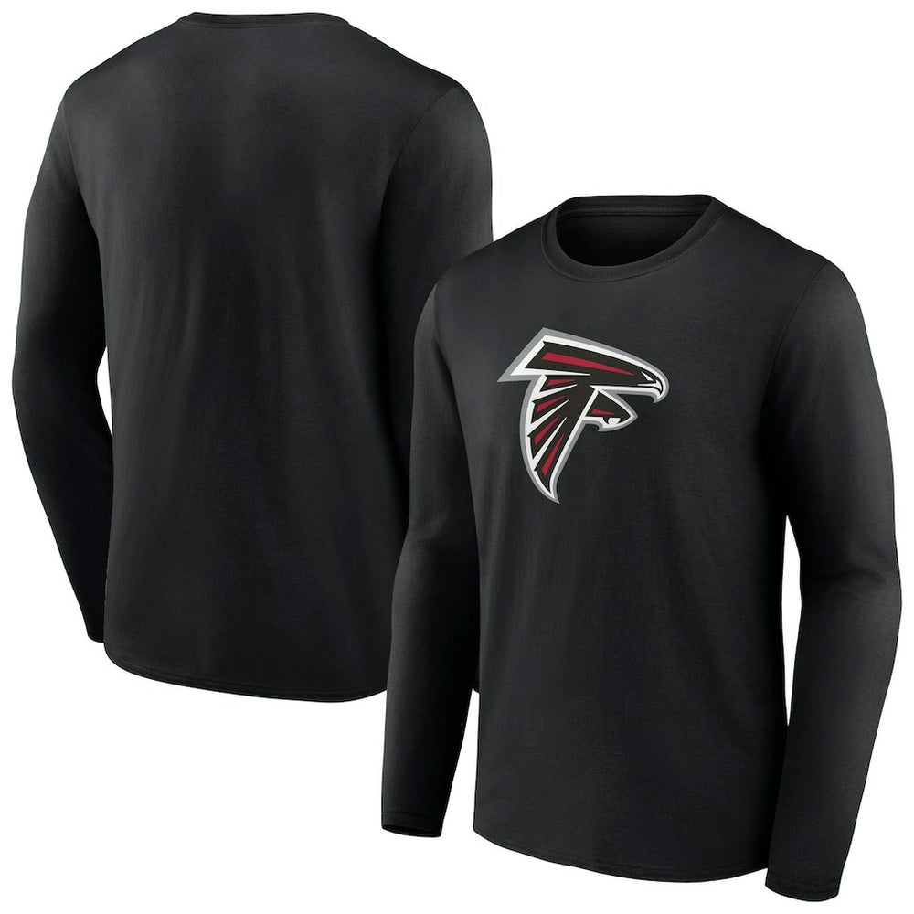 Atlanta Falcons Primary Logo Long Sleeve T-Shirt Black - NFL