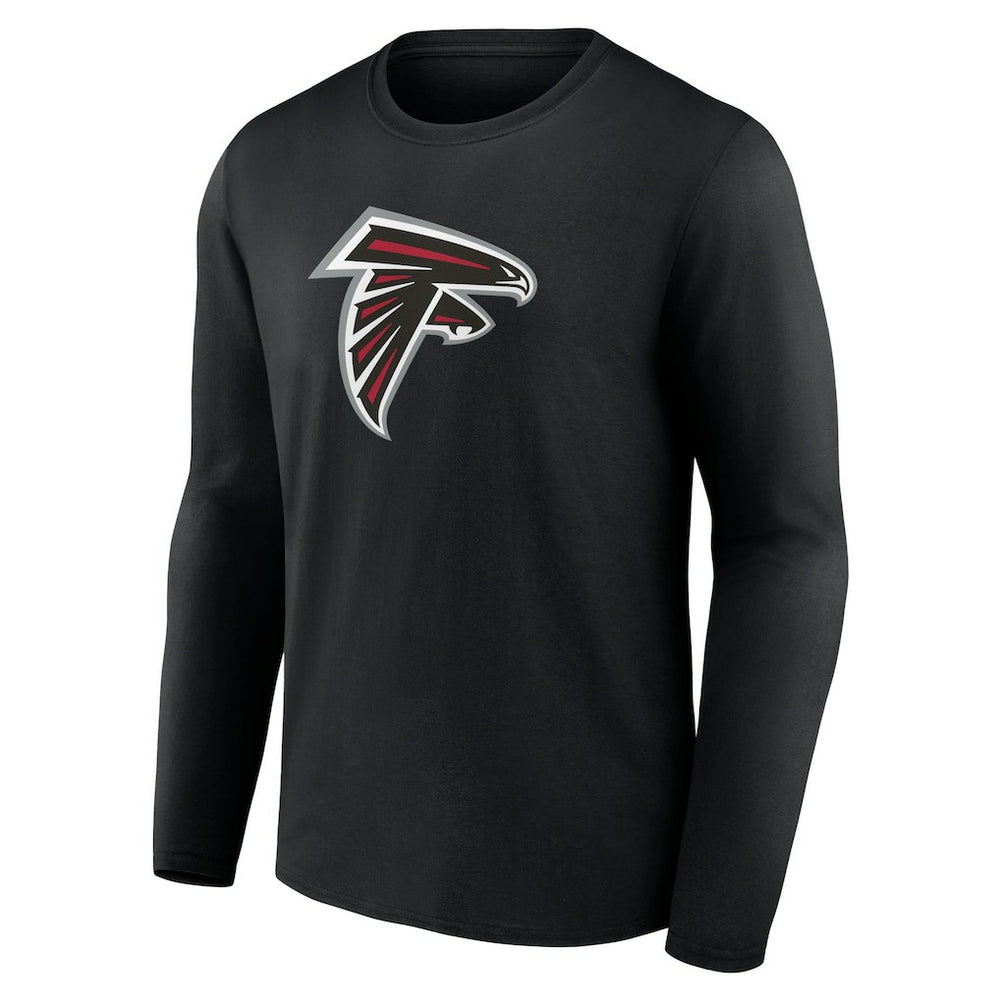 Atlanta Falcons Primary Logo Long Sleeve T-Shirt Black - NFL