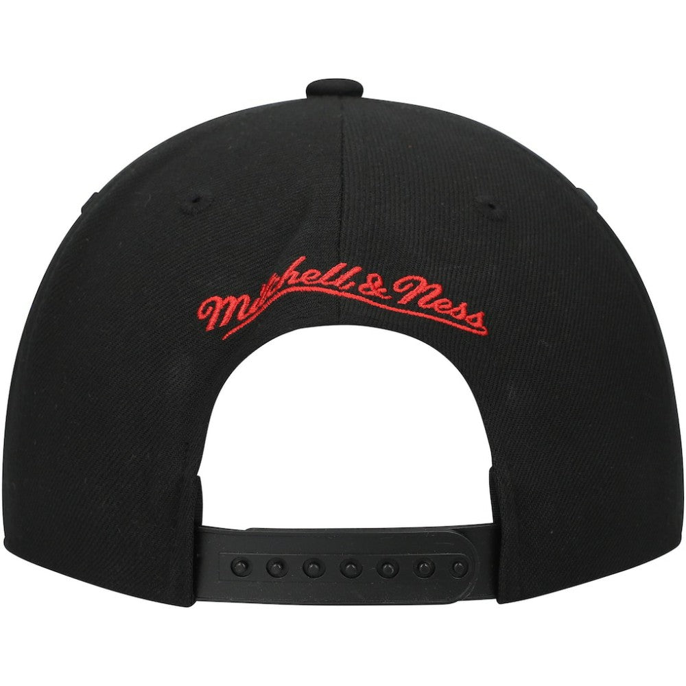 New York Rangers Mitchell & Ness Core Team Script 2.0 Snapback Hat Black