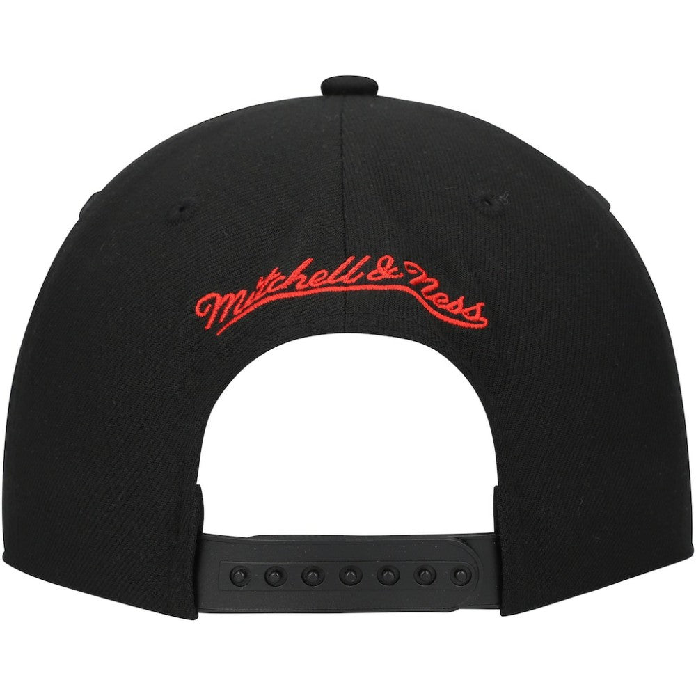 Washington Capitals Mitchell & Ness Core Team Script 2.0 Snapback Hat Black