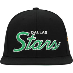 Dallas Stars - Mitchell & Ness Core Team Script 2.0 Snapback Hat Black