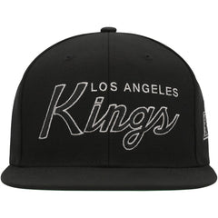 Los Angeles Kings - Mitchell & Ness Core Team Script 2.0 Snapback Hat Black