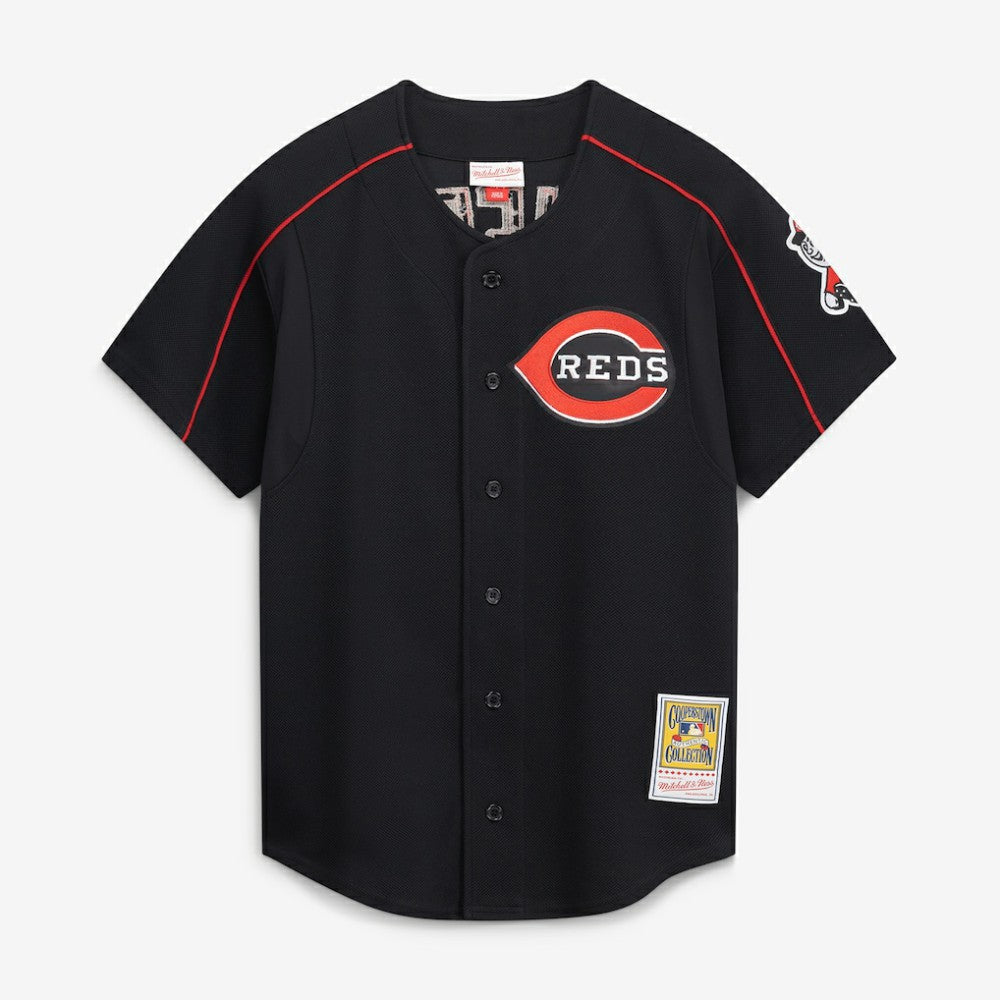 Ken Griffey Jr. Cincinnati Reds Mitchell & Ness Cooperstown Collection Authentic Mesh Batting Practice Jersey Clearance