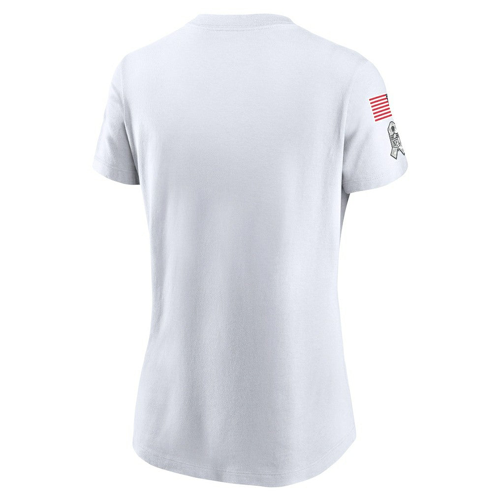 Las Vegas Raiders Women's 2024 Salute To Service Legend Performance T-Shirt White - Nike
