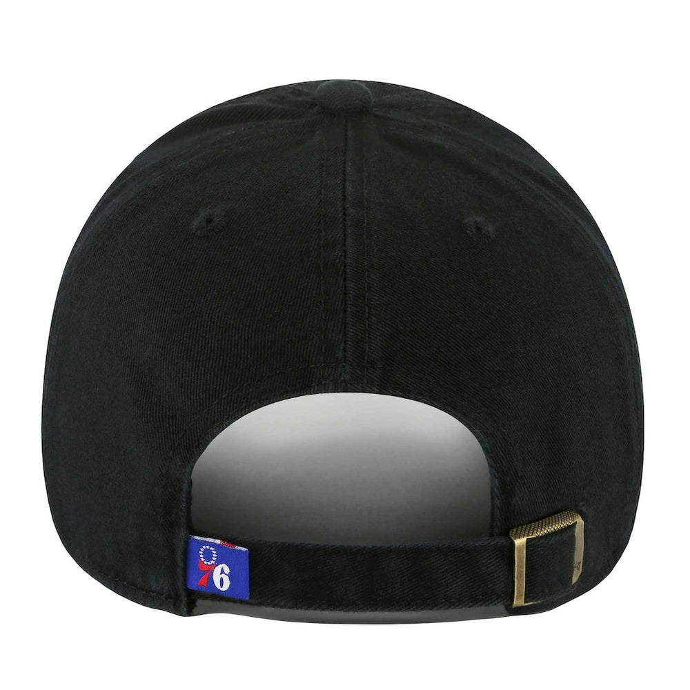 47 brand - Philadelphia 76ers '47 Core Logo Clean Up Adjustable Hat - Black