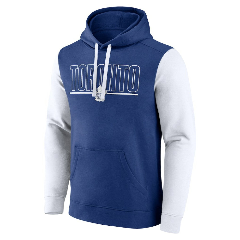 Toronto Maple Leafs - Logo Athletic Deliver Fleece Pullover Hoodie Blue