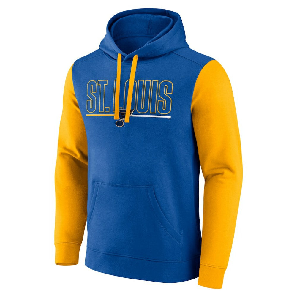 St. Louis Blues - Logo Athletic Deliver Fleece Pullover Hoodie Blue
