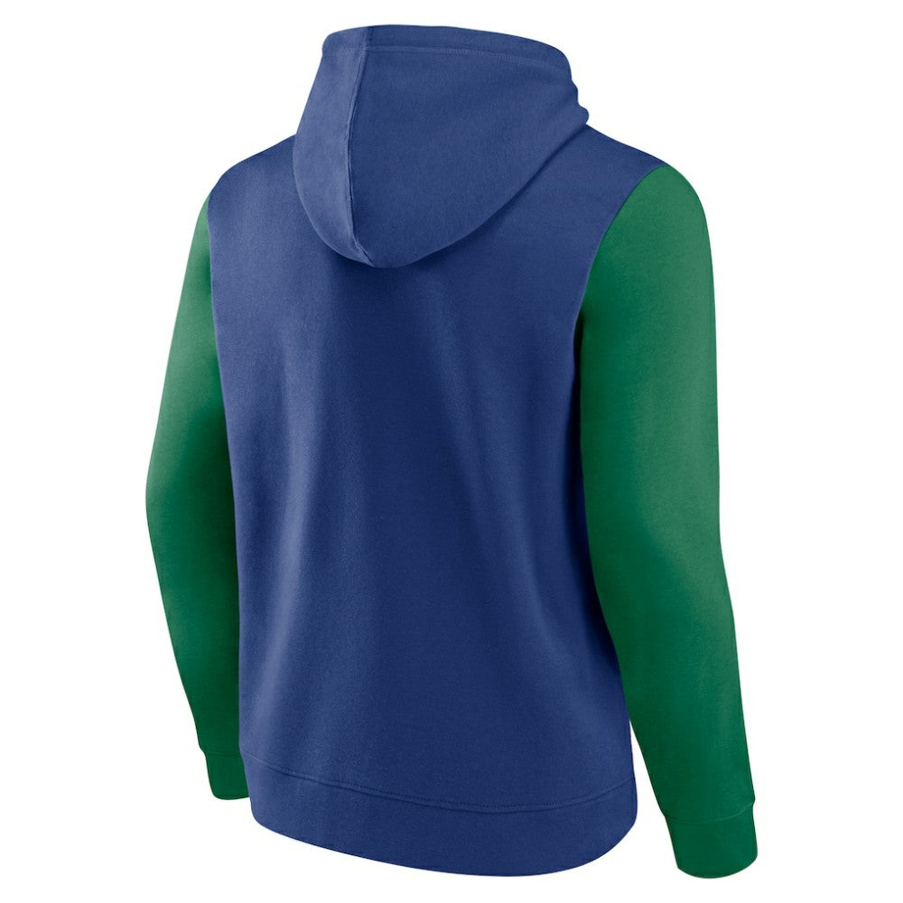 Vancouver Canucks - Logo Athletic Deliver Fleece Pullover Hoodie Blue