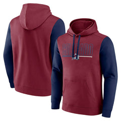 Colorado Avalanche - Logo Athletic Deliver Fleece Pullover Hoodie Burgundy