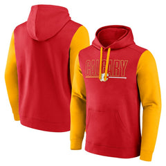 Calgary Flames - Logo Athletic Deliver Fleece Pullover Hoodie Red