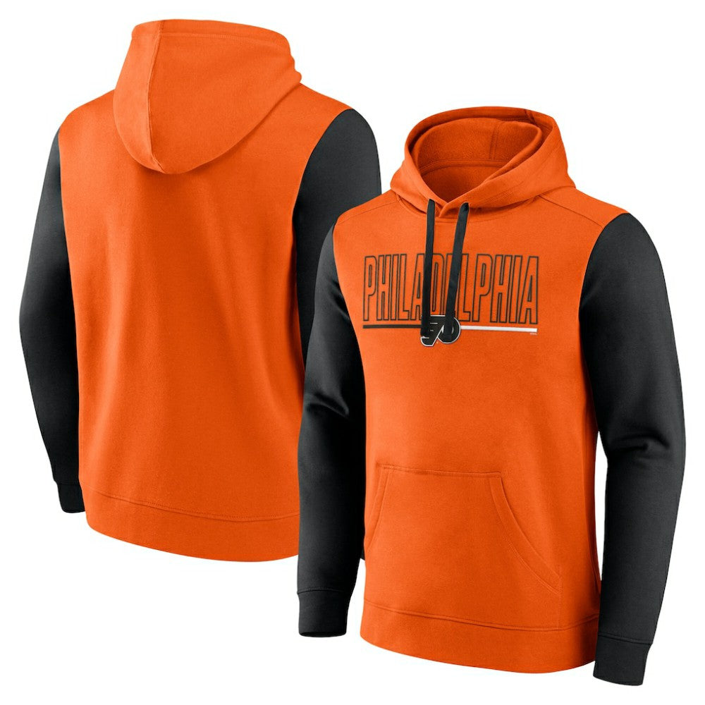 Philadelphia Flyers - Logo Athletic Deliver Fleece Pullover Hoodie Orange