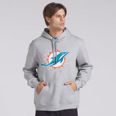 Miami Dolphins Legacy Fleece Pullover Hoodie Heather Gray - Fanatics