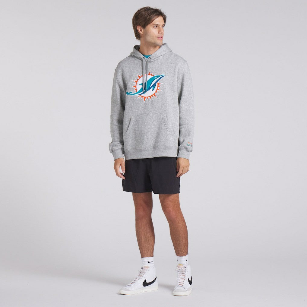 Miami Dolphins Legacy Fleece Pullover Hoodie Heather Gray - Fanatics