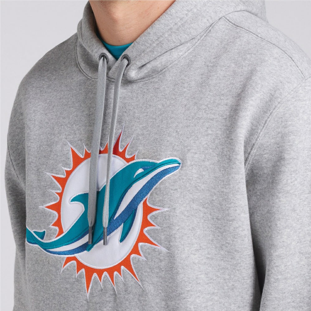 Miami Dolphins Legacy Fleece Pullover Hoodie Heather Gray - Fanatics