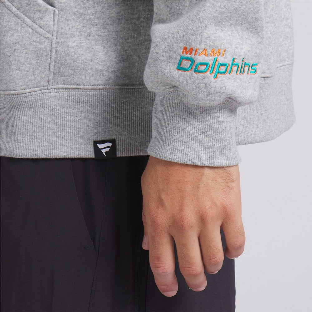 Miami Dolphins Legacy Fleece Pullover Hoodie Heather Gray - Fanatics