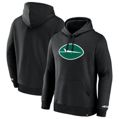 New York Jets Legacy Fleece Pullover Hoodie Black - Fanatics