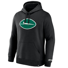 New York Jets Legacy Fleece Pullover Hoodie Black - Fanatics
