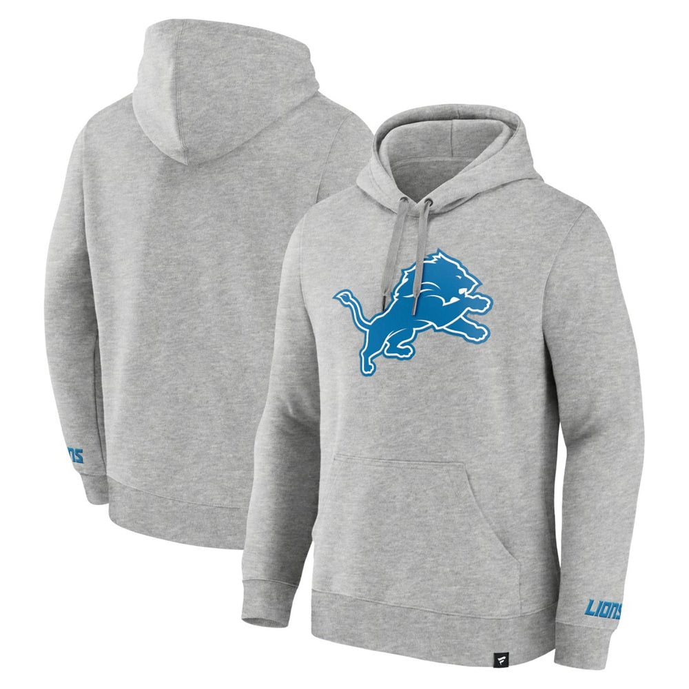 Detroit Lions Legacy Fleece Pullover Hoodie Heather Gray - Fanatics