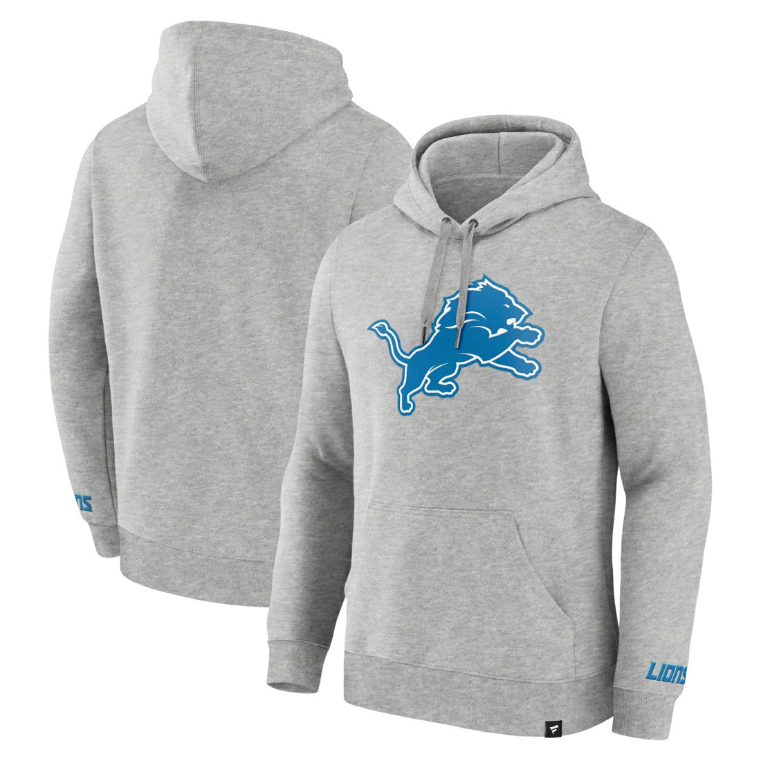 Detroit Lions Legacy Fleece Pullover Hoodie Heather Gray - Fanatics