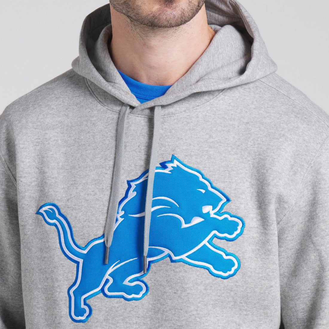 Detroit Lions Legacy Fleece Pullover Hoodie Heather Gray - Fanatics