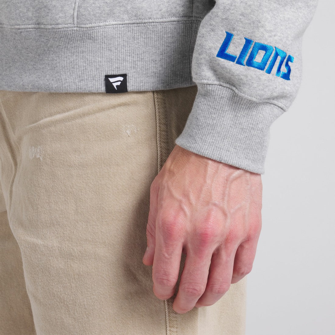 Detroit Lions Legacy Fleece Pullover Hoodie Heather Gray - Fanatics