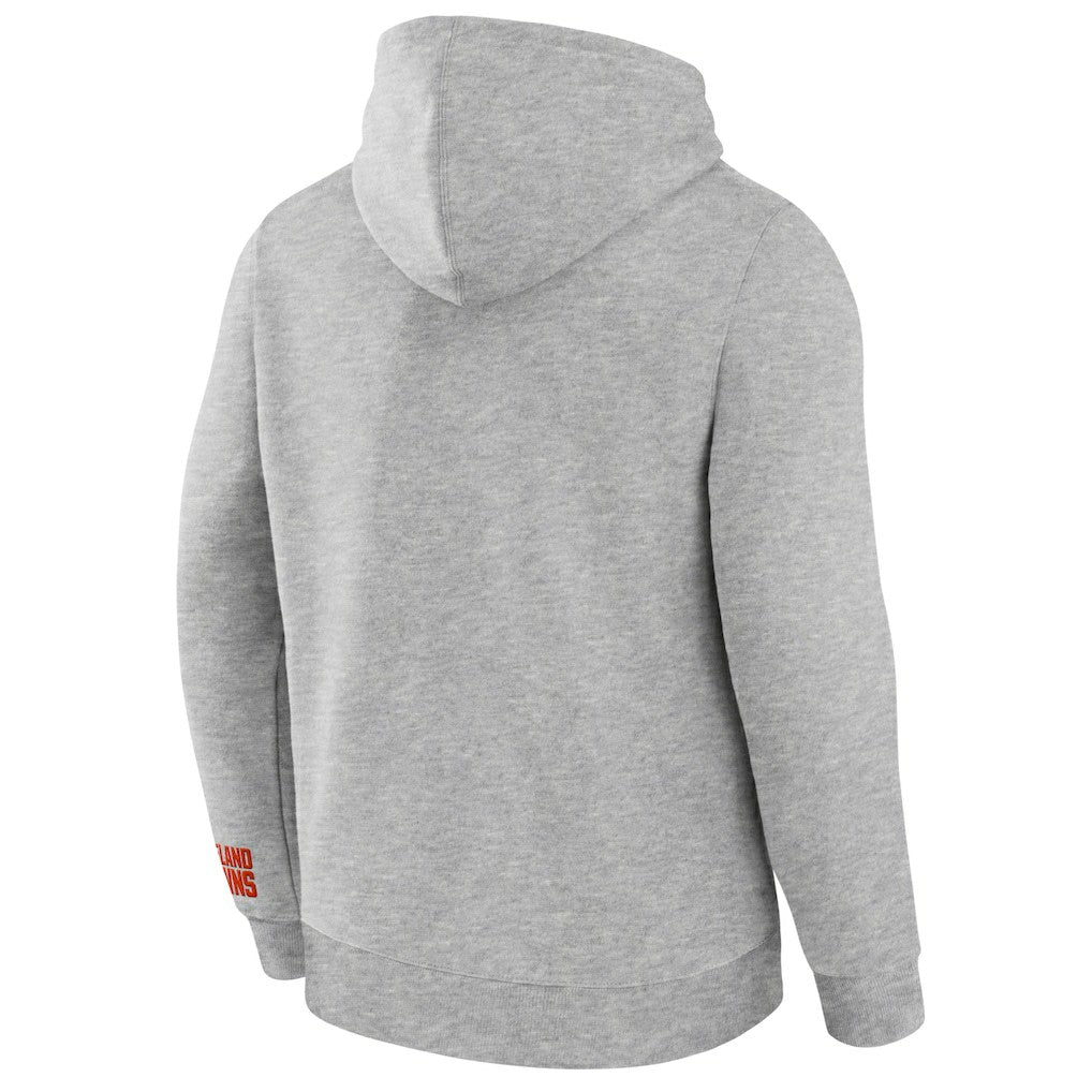 Cleveland Browns Legacy Fleece Pullover Hoodie Heather Gray - Fanatics