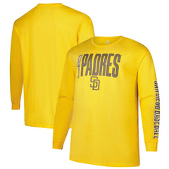 San Diego Padres Profile Big & Tall Two-Hit Long Sleeve T-Shirt Lifestyle