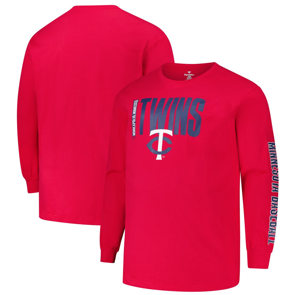 Minnesota Twins Profile Big & Tall Two-Hit Long Sleeve T-Shirt Near Me