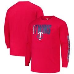 Minnesota Twins Profile Big & Tall Two-Hit Long Sleeve T-Shirt Near Me