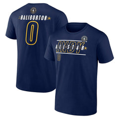 Fanatics - Tyrese Haliburton 2024 NBA All-Star Game Rebound Battle Name & Number T-Shirt - Navy