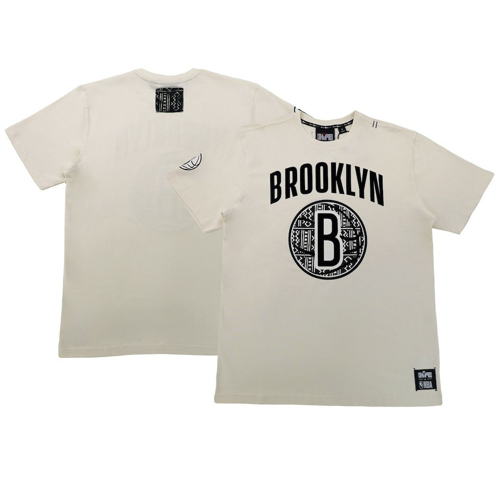 NBA - Brooklyn Nets NBA x Two Hype Unisex Culture & Hoops T-Shirt - Cream