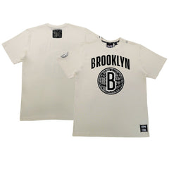NBA - Brooklyn Nets NBA x Two Hype Unisex Culture & Hoops T-Shirt - Cream