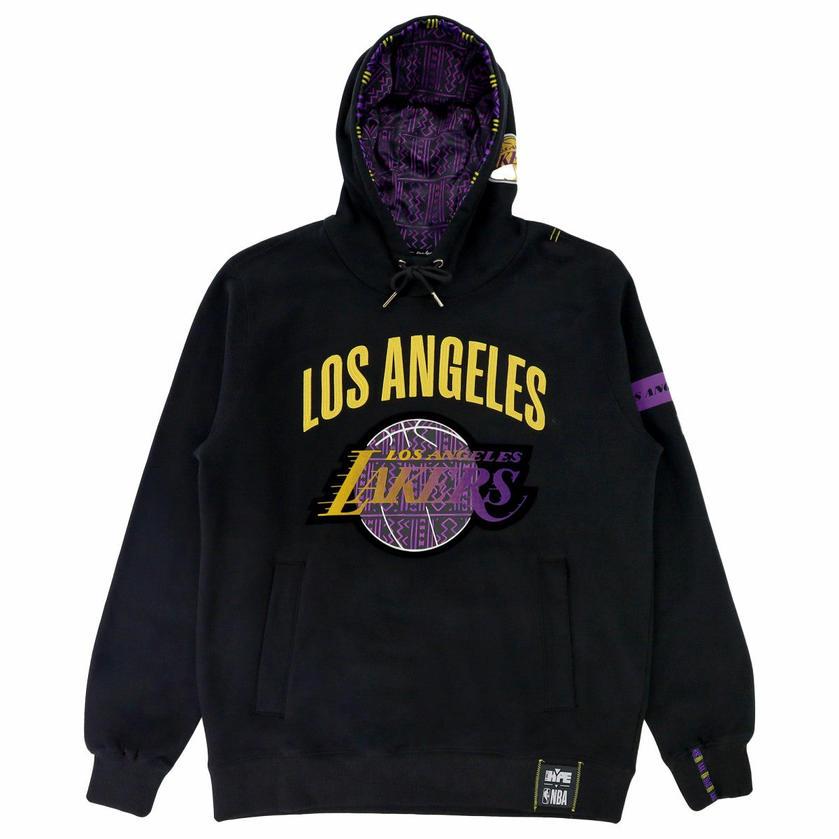 NBA - Los Angeles Lakers NBA x Two Hype Unisex Culture & Hoops Heavyweight Pullover Hoodie - Black
