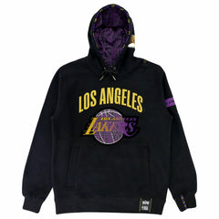 NBA - Los Angeles Lakers NBA x Two Hype Unisex Culture & Hoops Heavyweight Pullover Hoodie - Black
