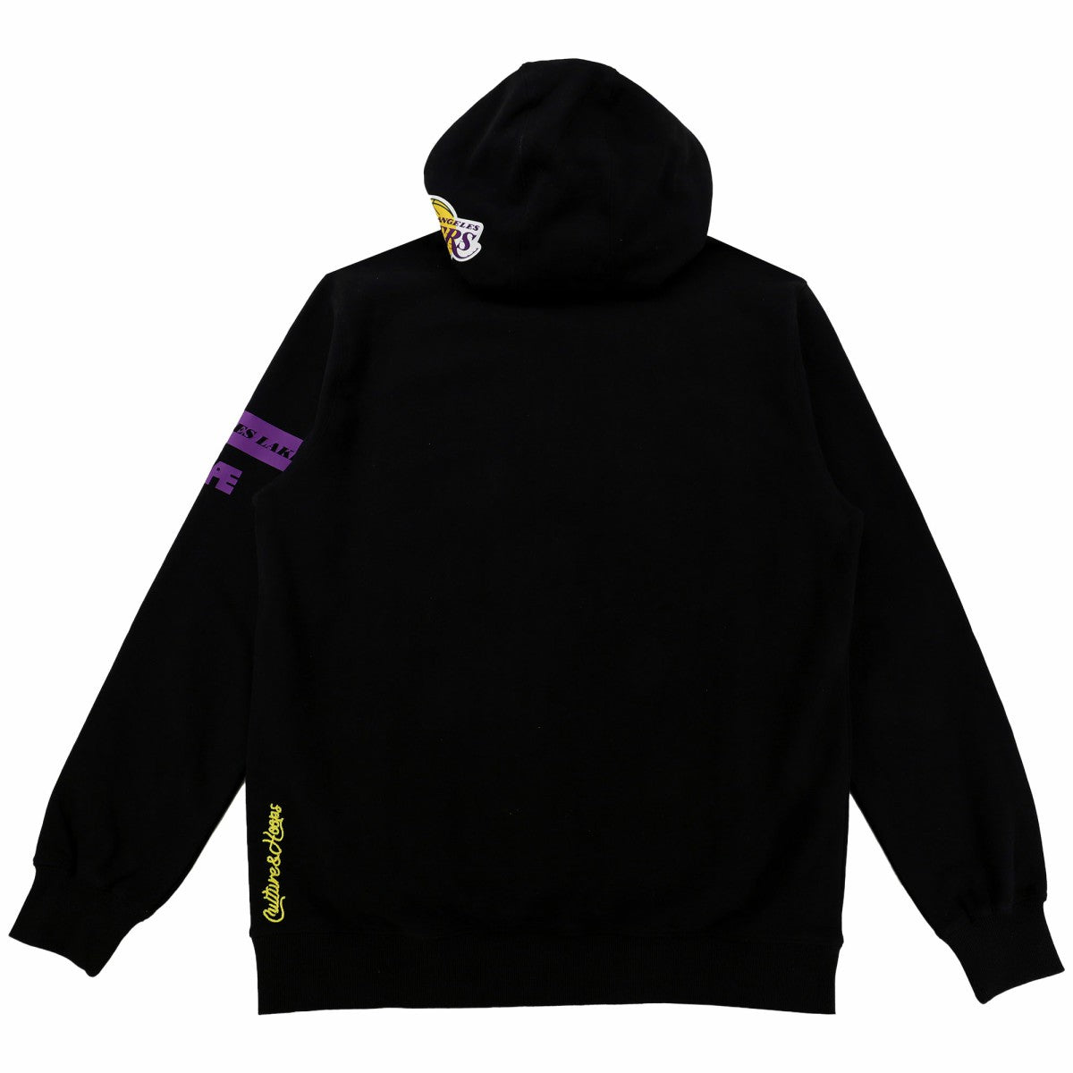 NBA - Los Angeles Lakers NBA x Two Hype Unisex Culture & Hoops Heavyweight Pullover Hoodie - Black