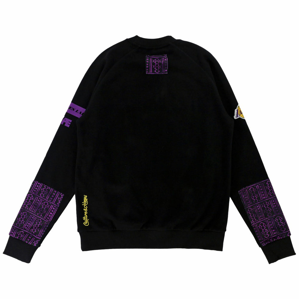 NBA - Los Angeles Lakers NBA x Two Hype Unisex Culture & Hoops Heavyweight Pullover Sweatshirt - Black