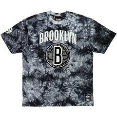 NBA - Brooklyn Nets NBA x Two Hype Unisex Culture & Hoops Tie-Dye T-Shirt - Black