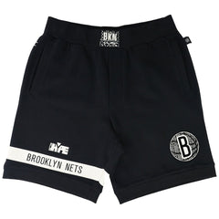 NBA - Brooklyn Nets NBA x Two Hype Unisex Culture & Hoops Premium Classic Fleece Shorts - Black